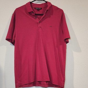 Michael Kors Men's Polo Shirt, Dark Pink, Large